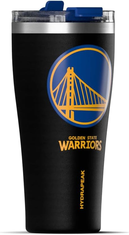NBA Officially Licensed Houston Rockets 30oz Vacuum Insulated Stainless Steel Water Bottle with Straw Lid, Spill-Proof, Cup Holder Friendly Design for Daily Hydration
