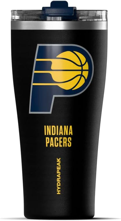 NBA Officially Licensed Houston Rockets 30oz Vacuum Insulated Stainless Steel Water Bottle with Straw Lid, Spill-Proof, Cup Holder Friendly Design for Daily Hydration