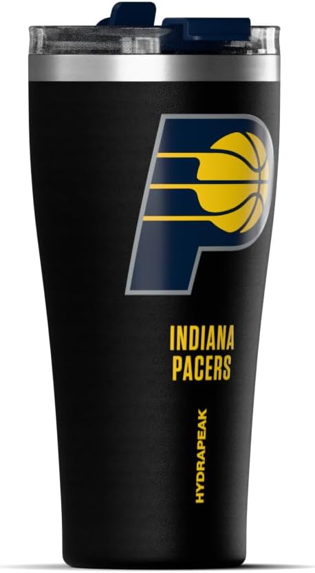 NBA Officially Licensed Houston Rockets 30oz Vacuum Insulated Stainless Steel Water Bottle with Straw Lid, Spill-Proof, Cup Holder Friendly Design for Daily Hydration