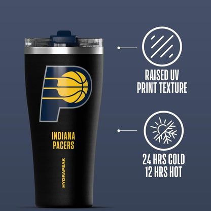 NBA Officially Licensed Houston Rockets 30oz Vacuum Insulated Stainless Steel Water Bottle with Straw Lid, Spill-Proof, Cup Holder Friendly Design for Daily Hydration
