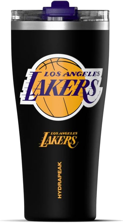 NBA Officially Licensed Houston Rockets 30oz Vacuum Insulated Stainless Steel Water Bottle with Straw Lid, Spill-Proof, Cup Holder Friendly Design for Daily Hydration