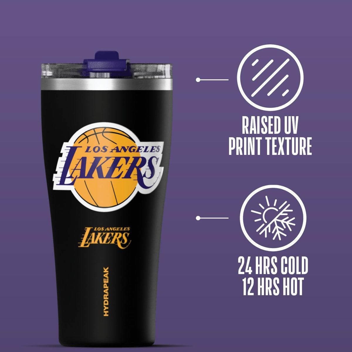 NBA Officially Licensed Houston Rockets 30oz Vacuum Insulated Stainless Steel Water Bottle with Straw Lid, Spill-Proof, Cup Holder Friendly Design for Daily Hydration