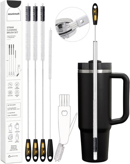 15 Inch Extra Long Straw Cleaner Brush Set, 5PCS for Stanley 40 oz Tumblers
