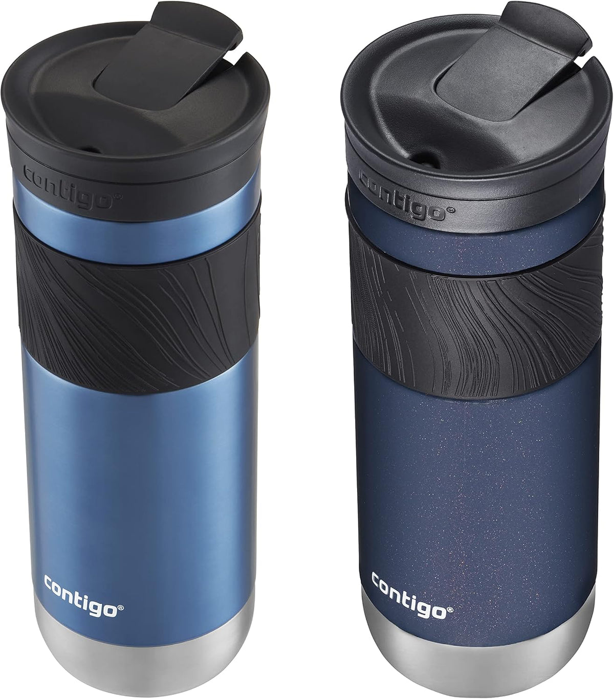 Byron 2.0 Stainless Steel Travel Mug with Snapseal Lid and Grip, 24oz, Midnight Berry, BPA Free and Leak Proof