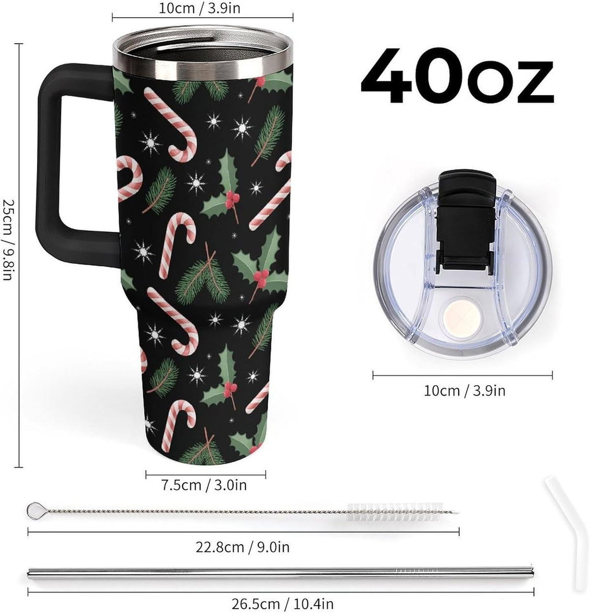 Leakproof Car Cup Vacuum Sealed With Lid For Office Crystal Clear Blue Water Ripple Print Drinkware Light Rose Red-style-5 - Colors C
