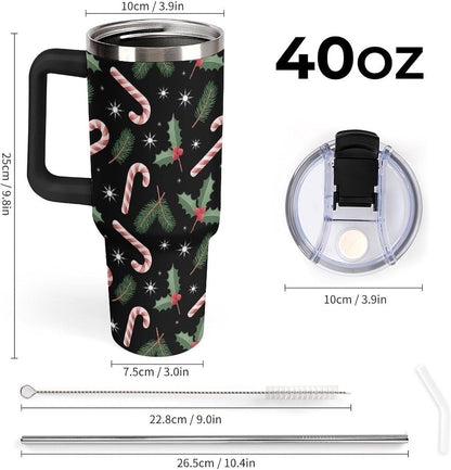 Leakproof Car Cup Vacuum Sealed With Lid For Office Crystal Clear Blue Water Ripple Print Drinkware Light Rose Red-style-5 - Colors C