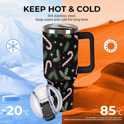 Leakproof Car Cup Vacuum Sealed With Lid For Office Crystal Clear Blue Water Ripple Print Drinkware Light Rose Red-style-5 - Colors C