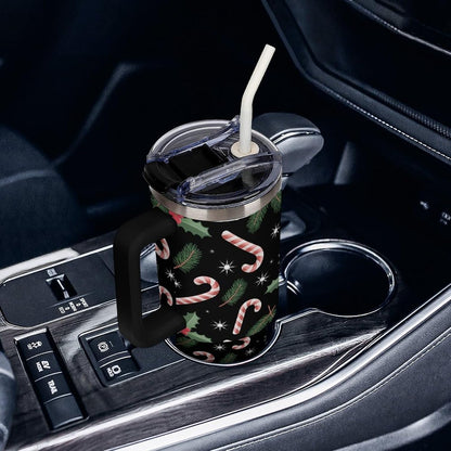 Leakproof Car Cup Vacuum Sealed With Lid For Office Crystal Clear Blue Water Ripple Print Drinkware Light Rose Red-style-5 - Colors C