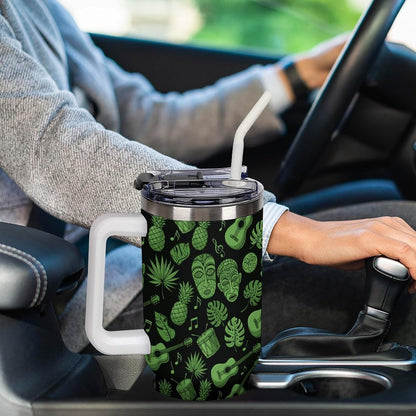 Leakproof Car Cup Vacuum Sealed With Lid For Office Crystal Clear Blue Water Ripple Print Drinkware Light Rose Red-style-5 - Colors C