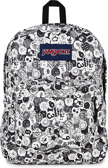 SuperBreak One Backpacks - Durable, Lightweight Bookbag with 1 Main Compartment, Front Utility Pocket with Built-in Organizer - Premium Backpack, Black - Colors B