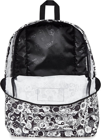 SuperBreak One Backpacks - Durable, Lightweight Bookbag with 1 Main Compartment, Front Utility Pocket with Built-in Organizer - Premium Backpack, Black - Colors B