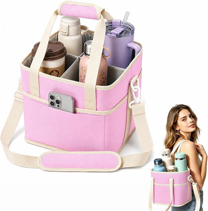 4 Compartment Insulated Drink Carrier Bag for 12-40oz Cups