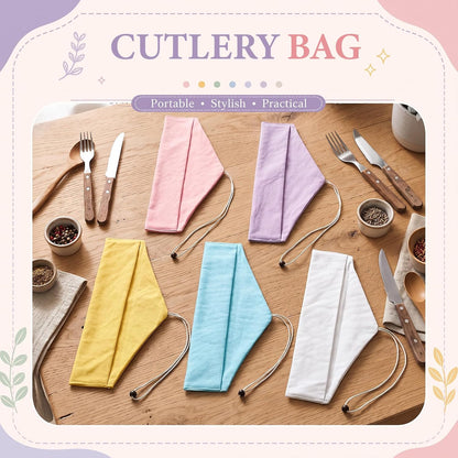 5 Pack Reusable Chopsticks Pouch Travel Case,Japanese,Navy Blue