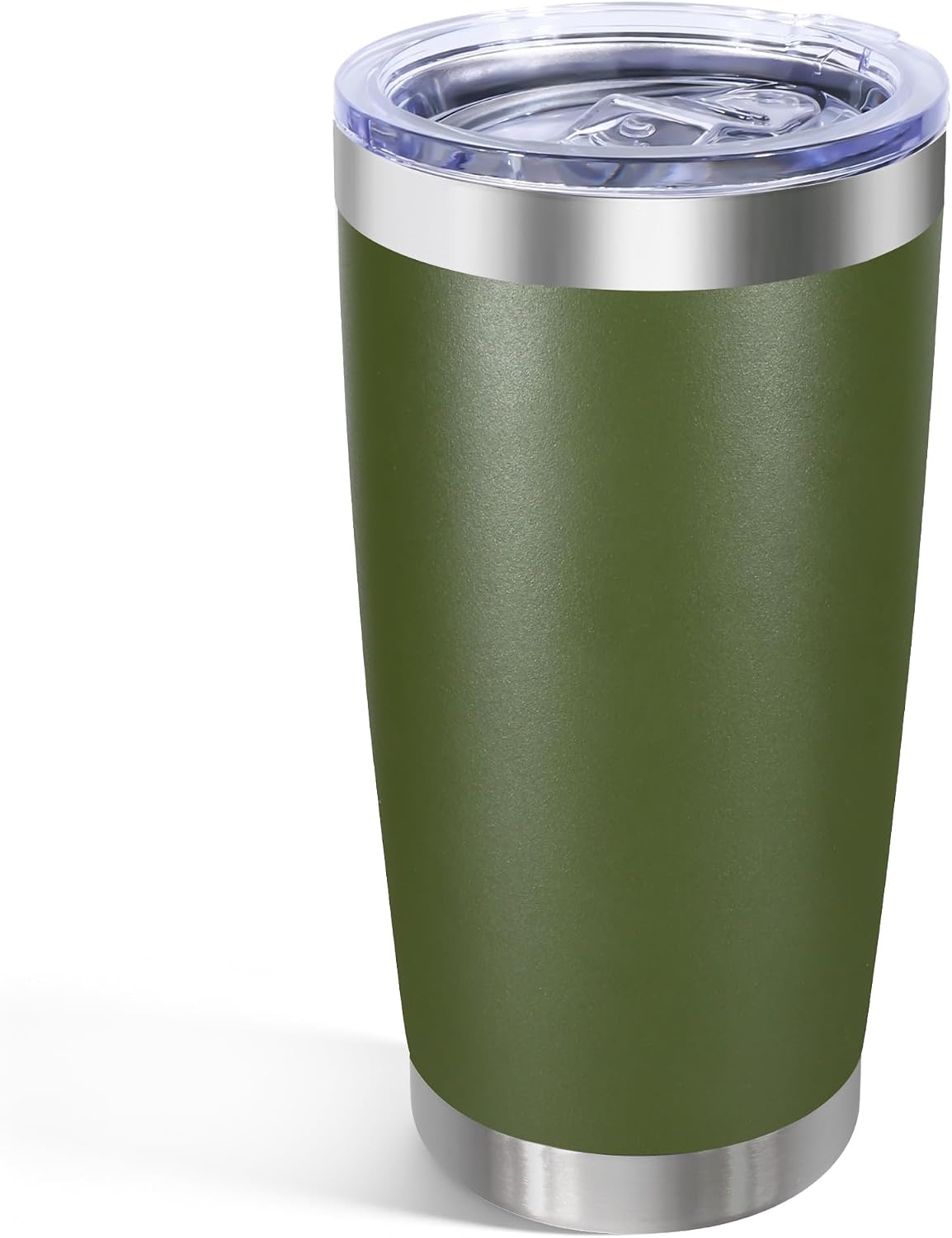 20oz Stainless Steel Tumbler with Lid, Double Wall Vacuum Insulated Powder Coated Travel Mug, Mint Green, 1 Pack