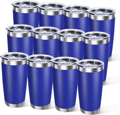 20oz Stainless Steel Tumbler with Lid, Double Wall Vacuum Insulated Powder Coated Travel Mug, Mint Green, 1 Pack