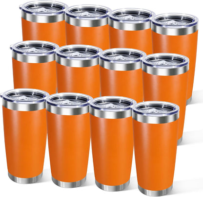 20oz Stainless Steel Tumbler with Lid, Double Wall Vacuum Insulated Powder Coated Travel Mug, Mint Green, 1 Pack