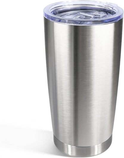 20oz Stainless Steel Tumbler with Lid, Double Wall Vacuum Insulated Powder Coated Travel Mug, Mint Green, 1 Pack