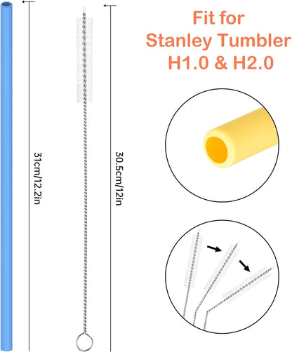 Silicone Drinking Straws Fit for Stanley 40oz 30oz Tumbler