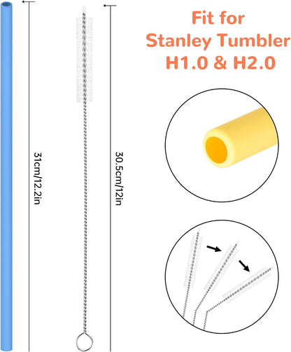 Silicone Drinking Straws Fit for Stanley 40oz 30oz Tumbler
