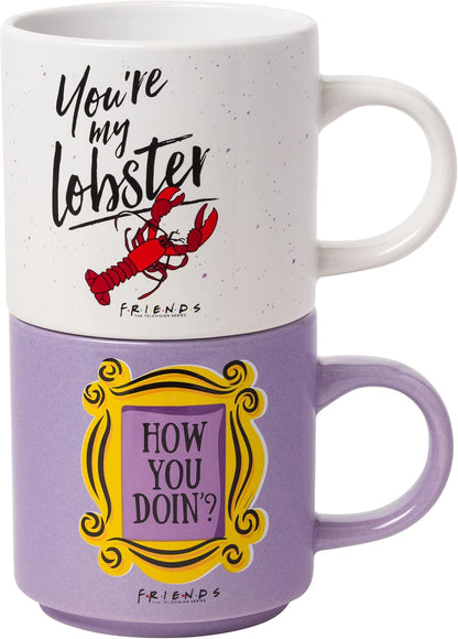 The Office Icons and Logo 2pk Ceramic Mug Stack, 13 Ounces