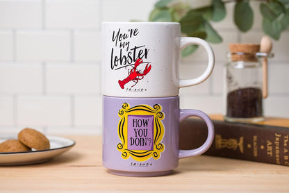 The Office Icons and Logo 2pk Ceramic Mug Stack, 13 Ounces