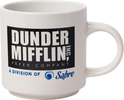 The Office Icons and Logo 2pk Ceramic Mug Stack, 13 Ounces