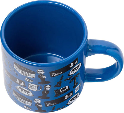 The Office Icons and Logo 2pk Ceramic Mug Stack, 13 Ounces