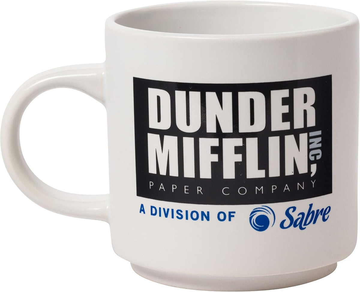 The Office Icons and Logo 2pk Ceramic Mug Stack, 13 Ounces