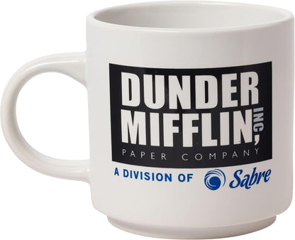 The Office Icons and Logo 2pk Ceramic Mug Stack, 13 Ounces
