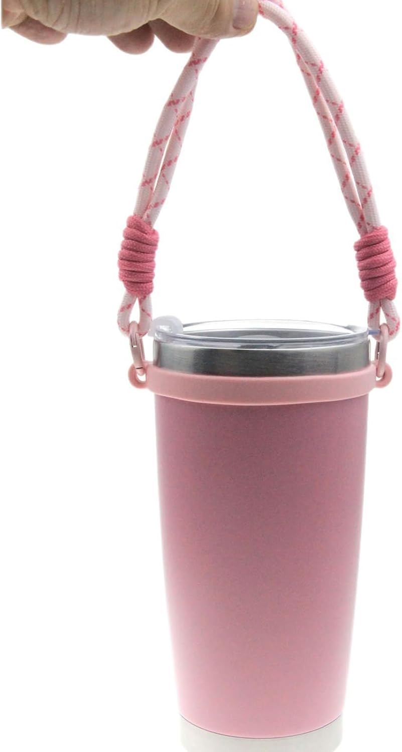 Leak Proof Cup Holder Carrying Strap Travel Hiking Commuter Coffee Mug Protector Water Bottle Strap Travel Cup Sleeve