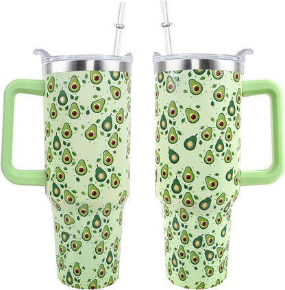 Dental 40 oz Tumbler with Handle Straw Lid Leak Proof | Travel Coffee Mug Insulated Hot Cold Ice Christmas Mothers Day Birthday Gifts for Women Dental