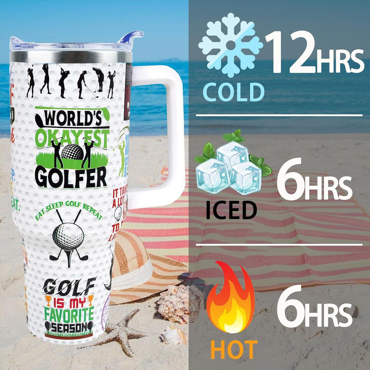 Dental 40 oz Tumbler with Handle Straw Lid Leak Proof | Travel Coffee Mug Insulated Hot Cold Ice Christmas Mothers Day Birthday Gifts for Women Dental