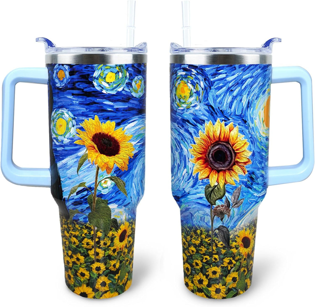 Dental 40 oz Tumbler with Handle Straw Lid Leak Proof | Travel Coffee Mug Insulated Hot Cold Ice Christmas Mothers Day Birthday Gifts for Women Dental