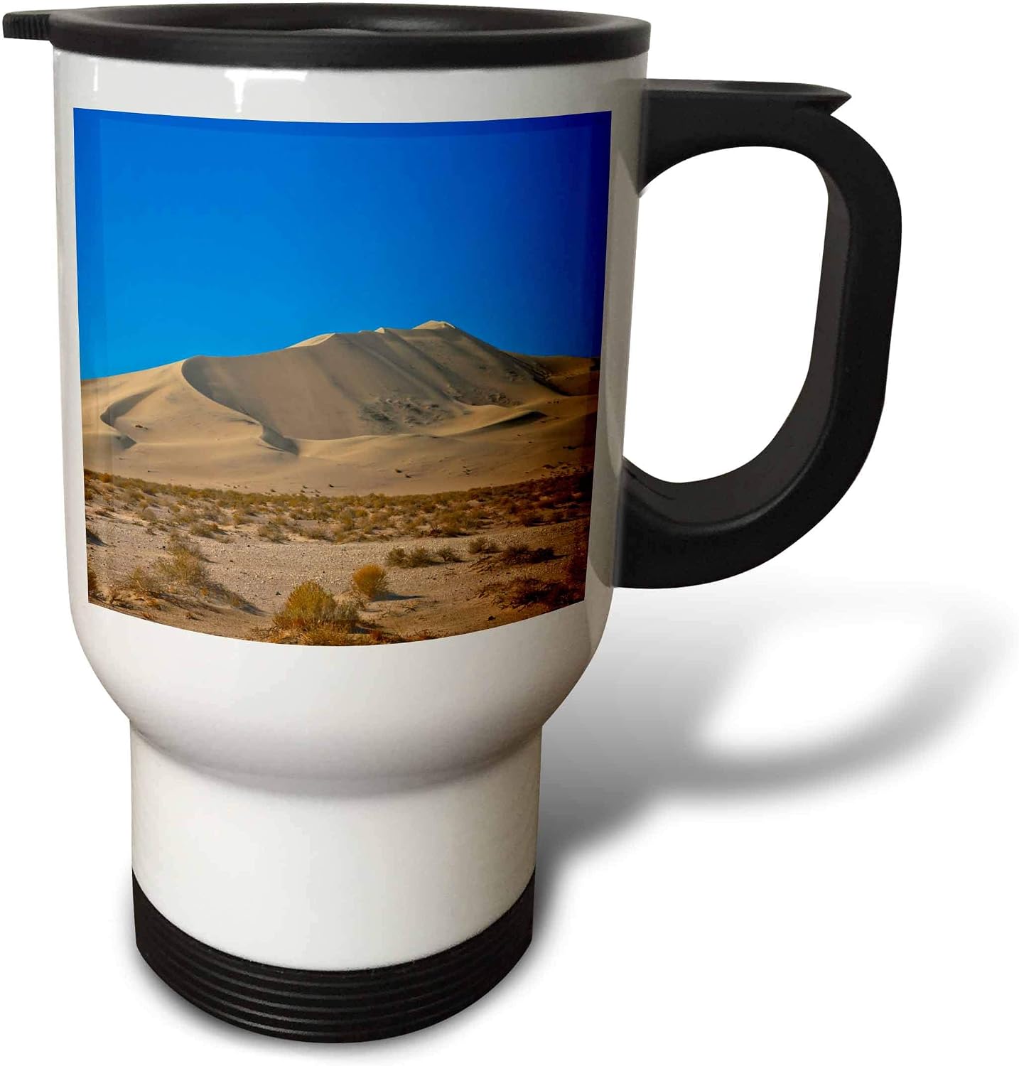 Usa California Death Valley Np, Eureka Dunes, LC Mtn Range 14oz Stainless Steel Travel Mug