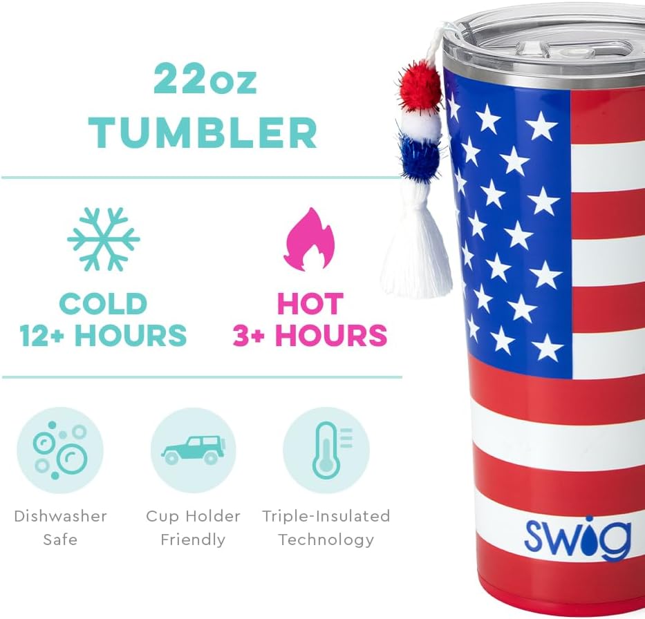 32oz Insulated Tumbler with Lid, Let's Go Girls | Triple Insulated Stainless Steel - Lid Included - Keeps Drinks Cold or Hot - Cup Holder Friendly - Dishwasher Safe