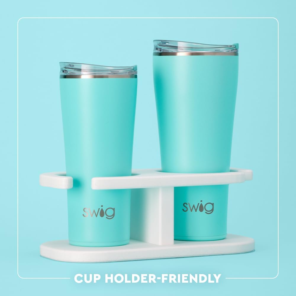 32oz Insulated Tumbler with Lid, Let's Go Girls | Triple Insulated Stainless Steel - Lid Included - Keeps Drinks Cold or Hot - Cup Holder Friendly - Dishwasher Safe