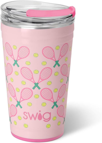 32oz Insulated Tumbler with Lid, Let's Go Girls | Triple Insulated Stainless Steel - Lid Included - Keeps Drinks Cold or Hot - Cup Holder Friendly - Dishwasher Safe