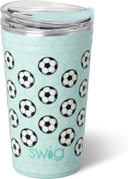 32oz Insulated Tumbler with Lid, Let's Go Girls | Triple Insulated Stainless Steel - Lid Included - Keeps Drinks Cold or Hot - Cup Holder Friendly - Dishwasher Safe