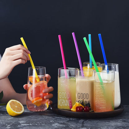 15 inch Extra Long Reusable Silicone Straws, 4-Pack Flexible Straws for Stanley 40 oz Tumbler, 1 Gallon Water Bottles, 128 64 30 oz Jug Cup with Cleaning Brush