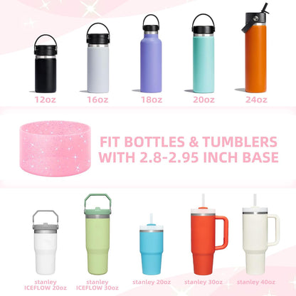 Glitter Silicone Boot for Stanley Tumbler 40oz&30oz and More Bottle