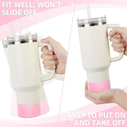 Glitter Silicone Boot for Stanley Tumbler 40oz&30oz and More Bottle