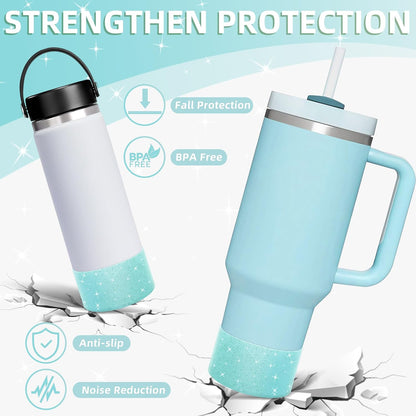 Glitter Silicone Boot for Stanley Tumbler 40oz&30oz and More Bottle