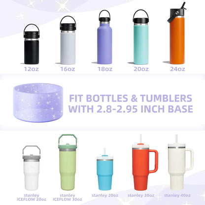 Glitter Silicone Boot for Stanley Tumbler 40oz&30oz and More Bottle