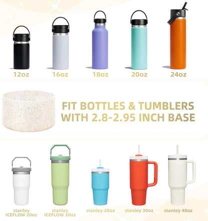 Glitter Silicone Boot for Stanley Tumbler 40oz&30oz and More Bottle