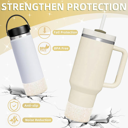 Glitter Silicone Boot for Stanley Tumbler 40oz&30oz and More Bottle