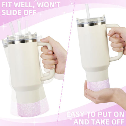 Glitter Silicone Boot for Stanley Tumbler 40oz&30oz and More Bottle