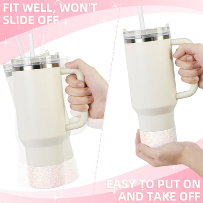 Glitter Silicone Boot for Stanley Tumbler 40oz&30oz and More Bottle