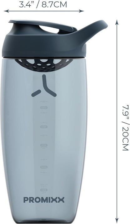 Pursuit Protein Shaker Bottle 24oz, Ecozen, Ocean Calm Blue
