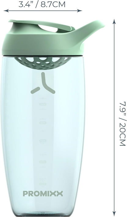 Pursuit Protein Shaker Bottle 24oz, Ecozen, Ocean Calm Blue