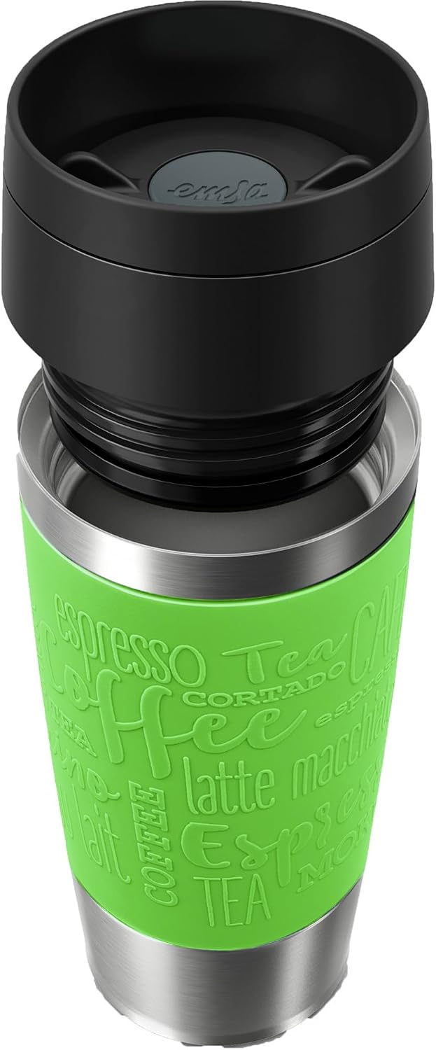 N20208 Travel Mug Classic Insulated Mug 0.36 Litres Comfort Screw Cap Stainless Steel 4 Hours Hot and 8 Hours Cold 100% Leak-Proof Dishwasher Safe 360° Drinking Opening Mustard Yellow
